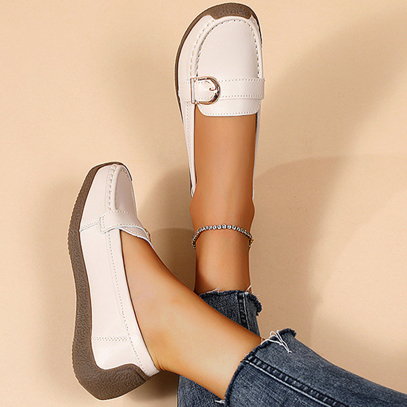 Damen Loafers Bequem Robust