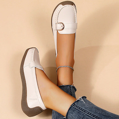 Damen Loafers Bequem Robust