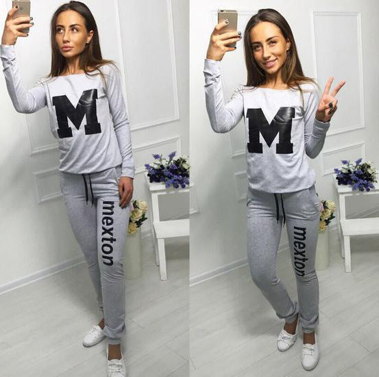 Damen Sportset mit Aufdruck Norvielle