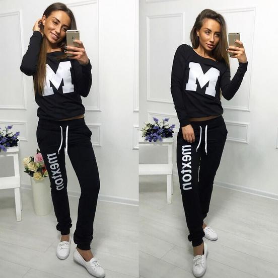 Damen Sportset mit Aufdruck Norvielle