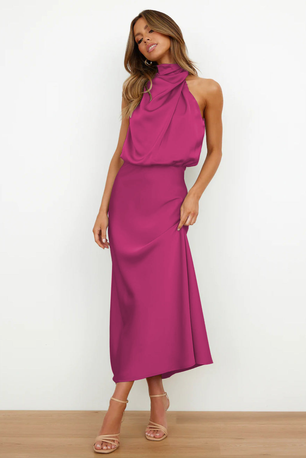 Damenkleid Neckholder A-Linie