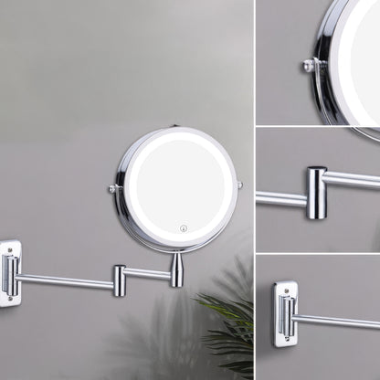 Evida LED Vergrößerungsspiegel Chrom Präzise Schminken