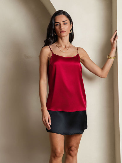 Norvielle Damen Seiden-Camisole Spaghettiträger