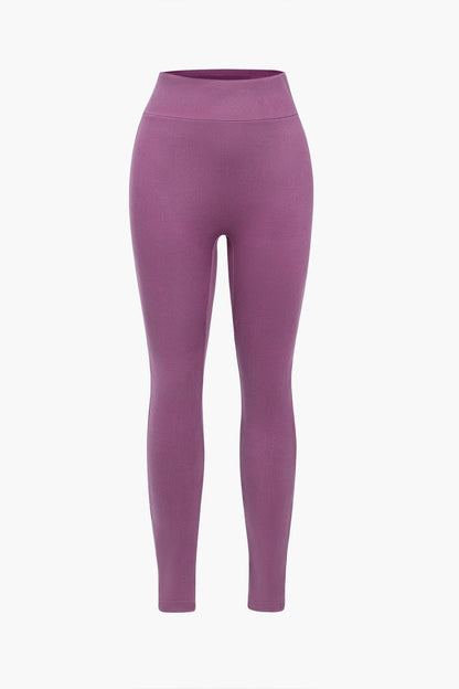 Damen Sportliches Zweiteiler-Set Cropped-Jacke Leggings