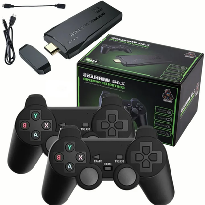 Retro Spielkonsole 4K Hdmi mit 64GB und 2 kabellosen Gamepads - Norvielle
