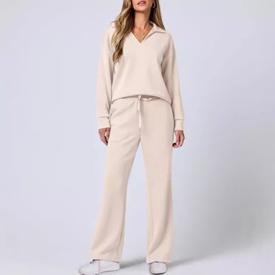 Damen Jogginganzug Set Pullover und Hose - Norvielle