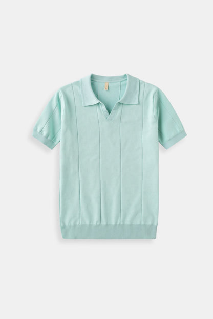 Herren Strickpolo Mintgrün - Norvielle