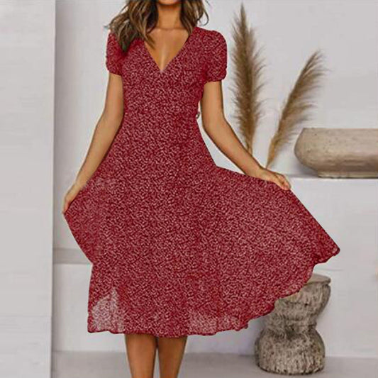 Norvielle Damenkleid V-Ausschnitt Schick - Norvielle
