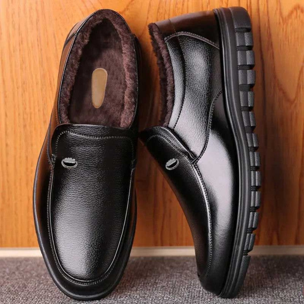 Herren Leder-Winterschlüpfschuhe Capo