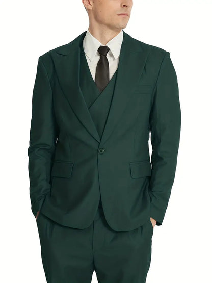 Herren Business-Anzug Blazer, Weste und Hose