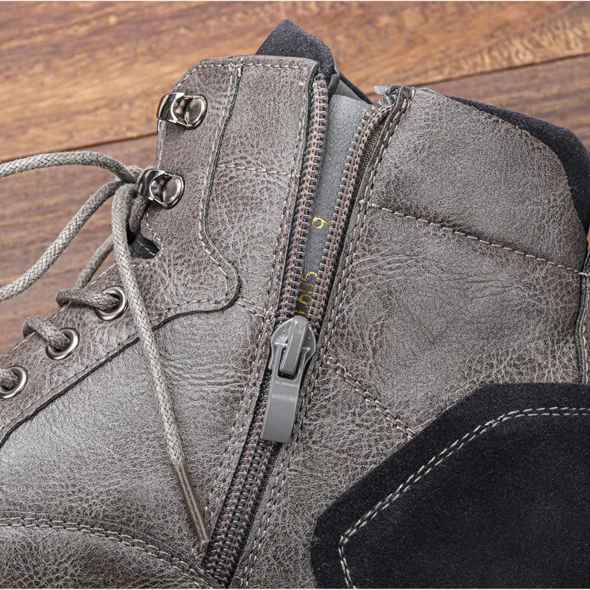 Herren Lederstiefel Vintage Ankle Boots