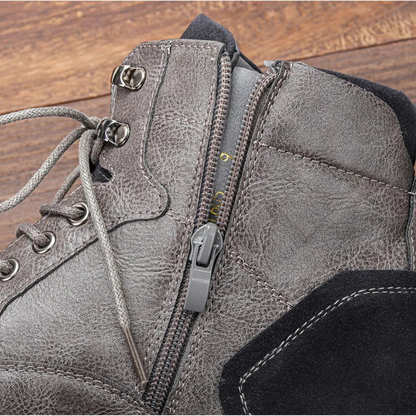 Herren Lederstiefel Vintage Ankle Boots