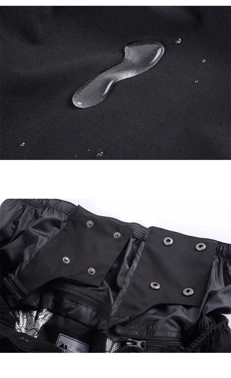 Unisex Hose Durchgehender Schnitt Frontreißverschluss Funktionshose