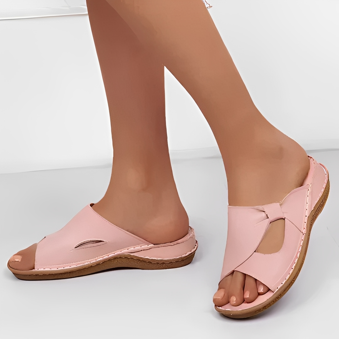 Damen Sommersandalen Stilvoll Leder