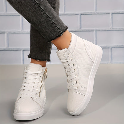 Norvielle Damen Sneakers Lässig Reißverschluss