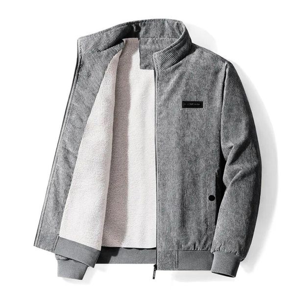 Elias Herren Retro-Sherpa-Jacke Samt