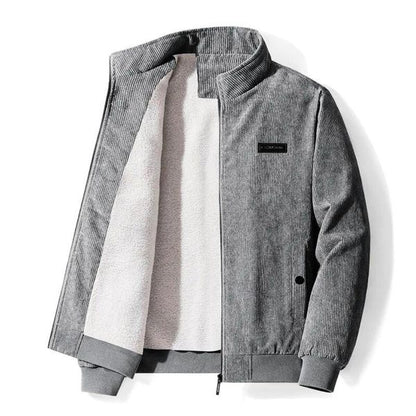 Elias Herren Retro-Sherpa-Jacke Samt