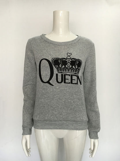 Damen Sweatshirt Königlicher Aufdruck Norvielle