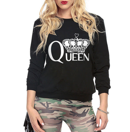 Damen Sweatshirt Königlicher Aufdruck Norvielle - Norvielle