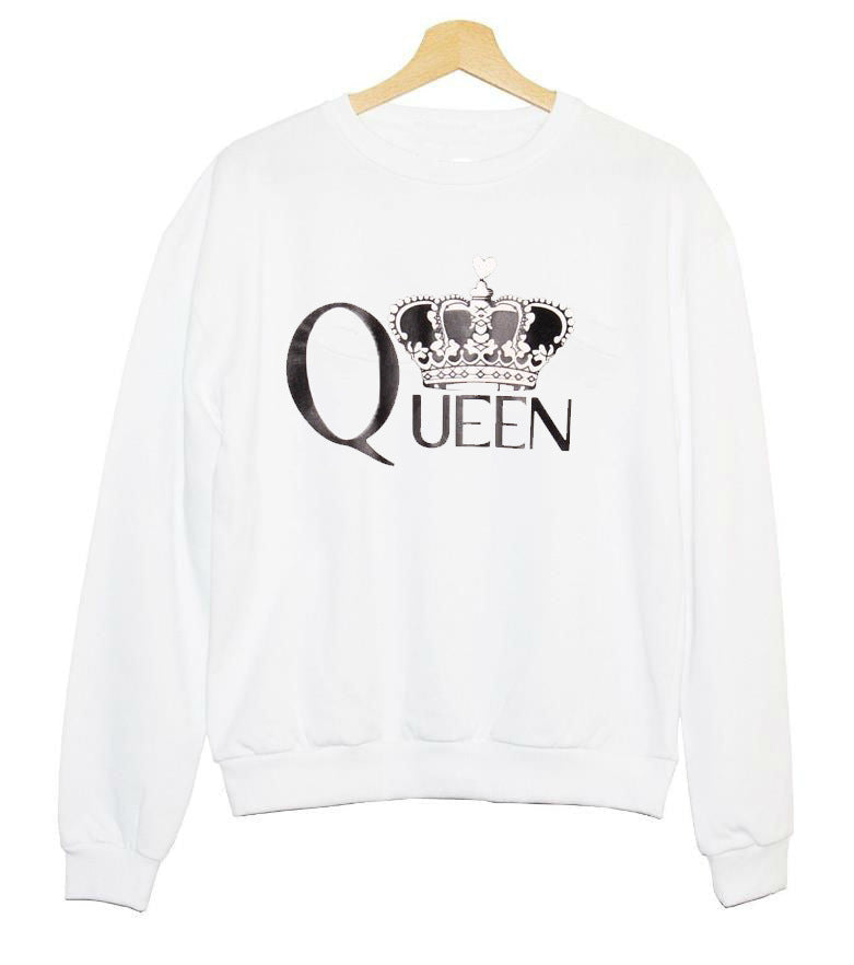 Damen Sweatshirt Königlicher Aufdruck Norvielle