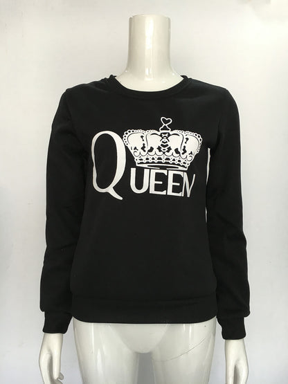 Damen Sweatshirt Königlicher Aufdruck Norvielle