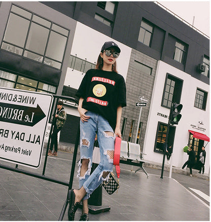 Damen Ripped Jeans Destroyed