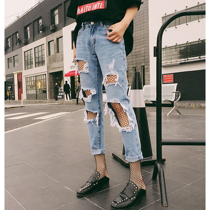 Damen Ripped Jeans Destroyed