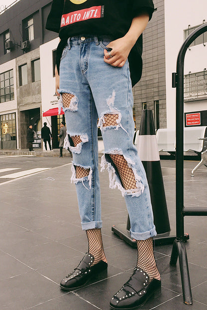 Damen Ripped Jeans Destroyed