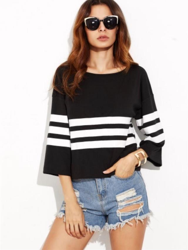 Damen Pullover Streifenmuster Norvielle - Norvielle