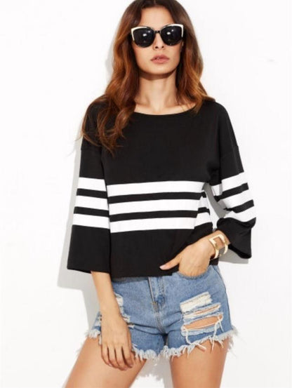 Damen Pullover Streifenmuster Norvielle - Norvielle