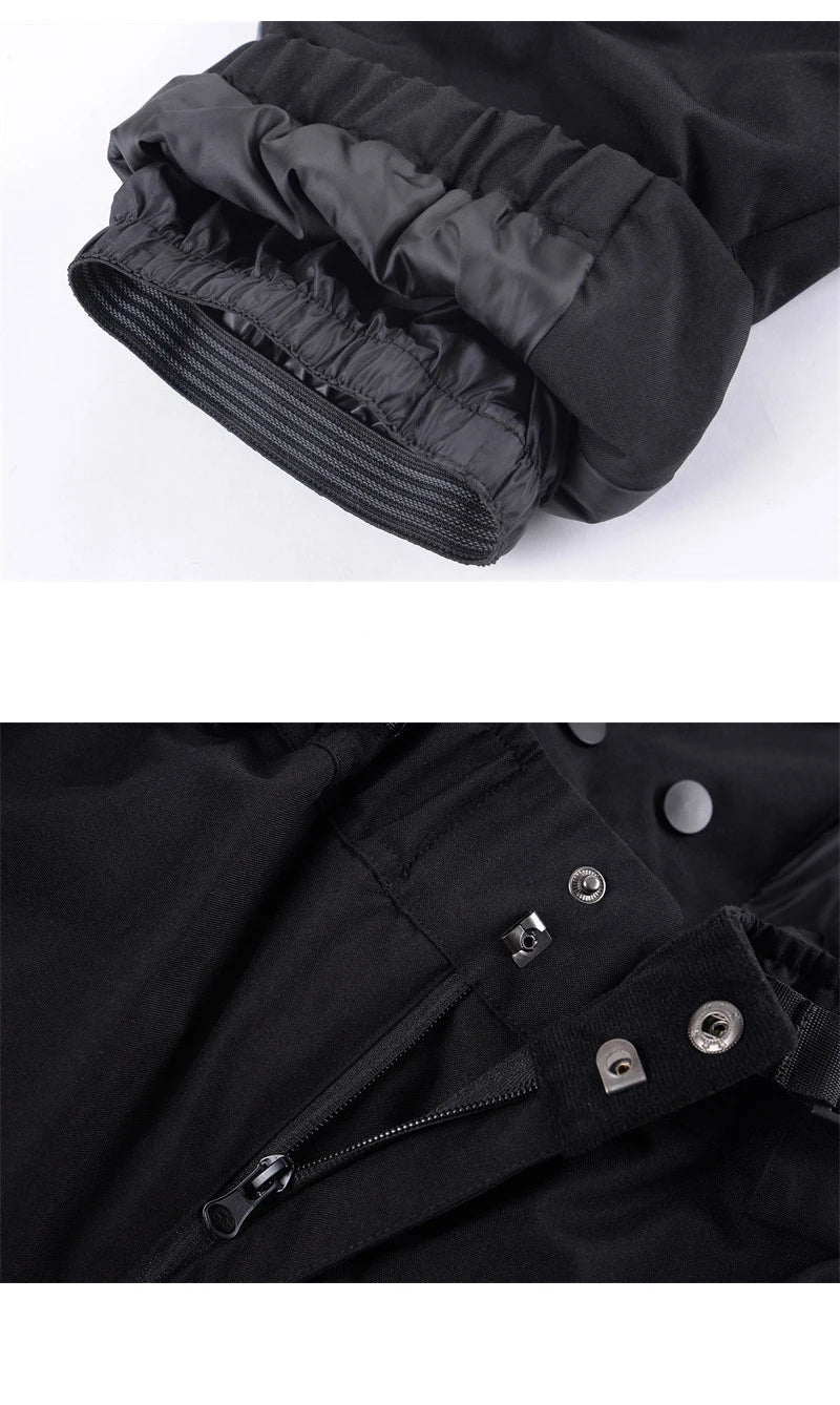 Unisex Hose Durchgehender Schnitt Frontreißverschluss Funktionshose