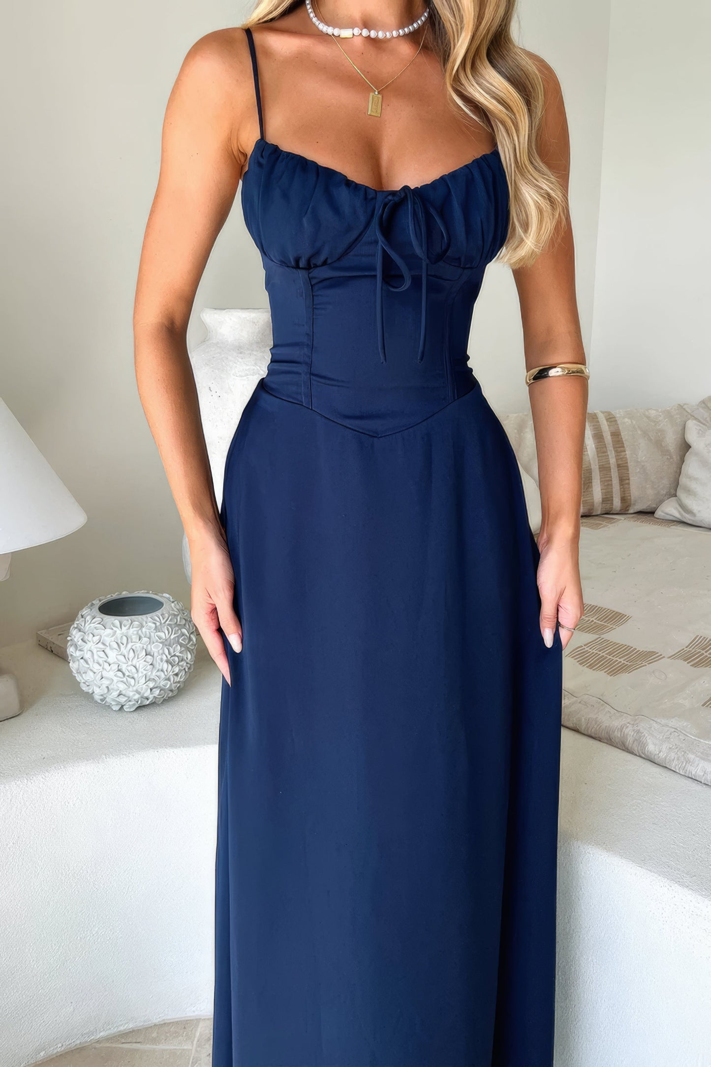 Damen Maxikleid Elegantes Langkleid Sommer