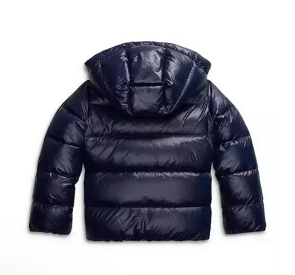 Nuvessa Damen Winterjacke Gepolstert Kapuze Glänzend