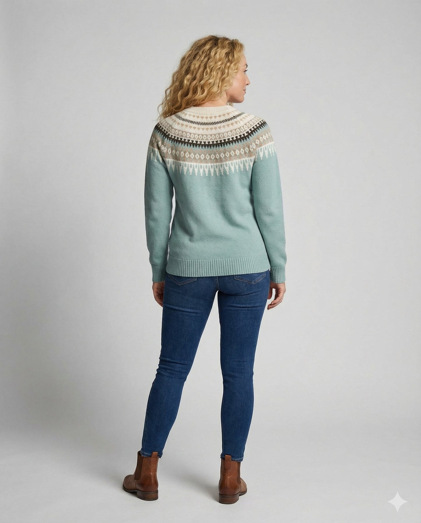 Damen Strickpullover Warm Boho-Stil