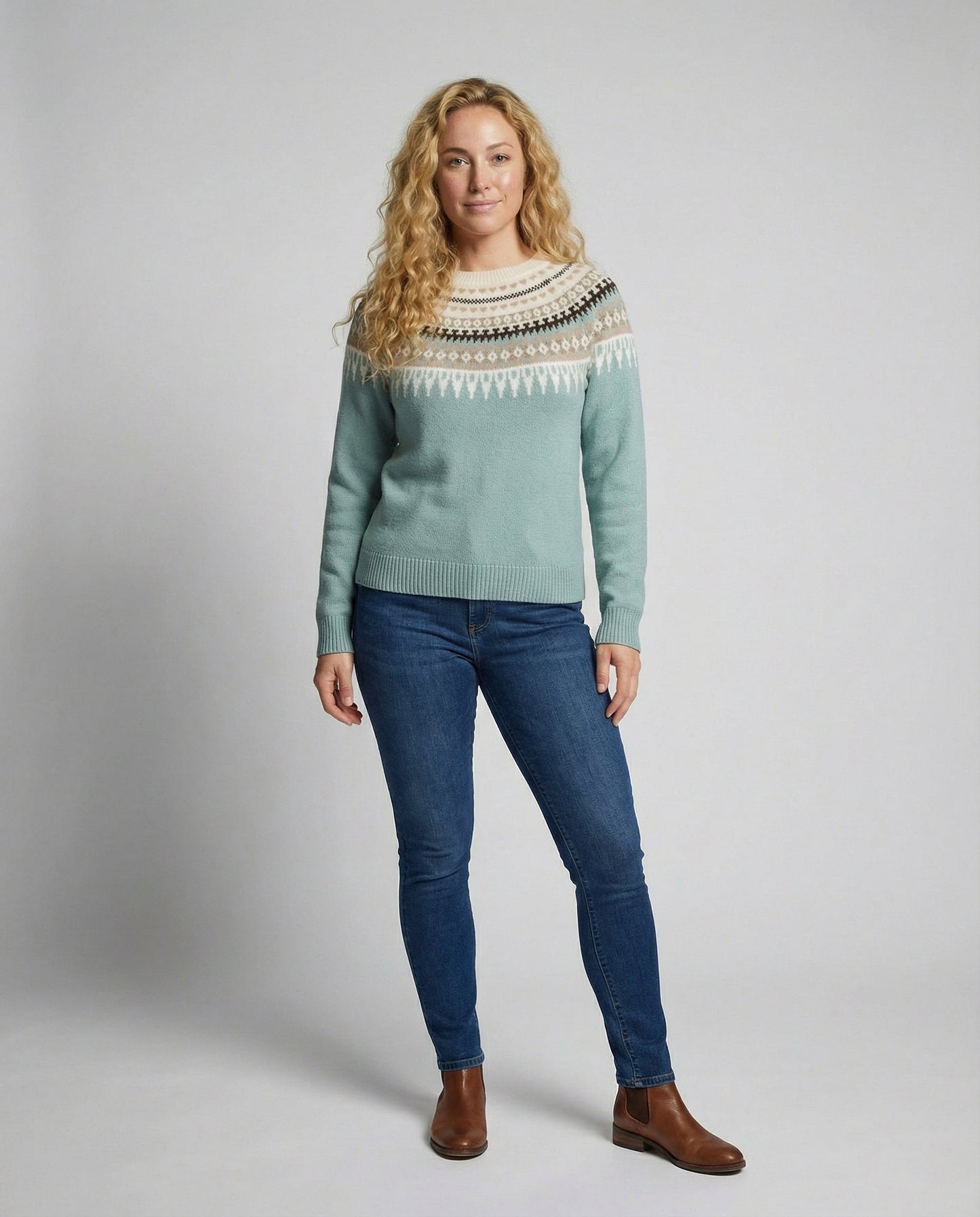 Damen Strickpullover Warm Boho-Stil