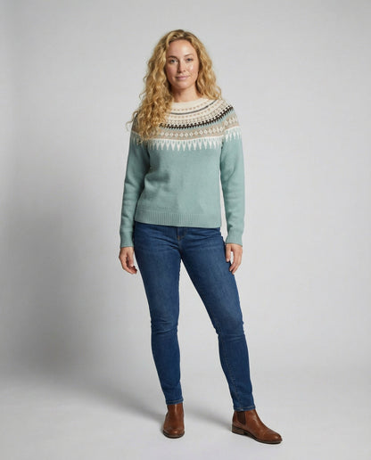 Damen Strickpullover Warm Boho-Stil