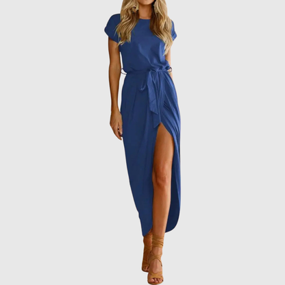 Cess Damen Midi-Kleid Lässig