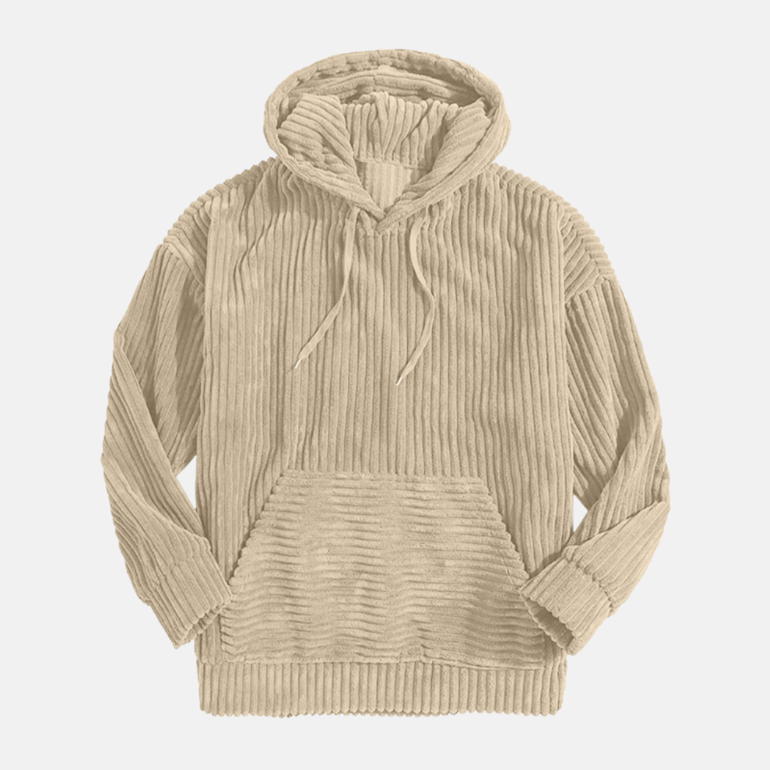 Norvielle Herren Hoodie Cord Beige