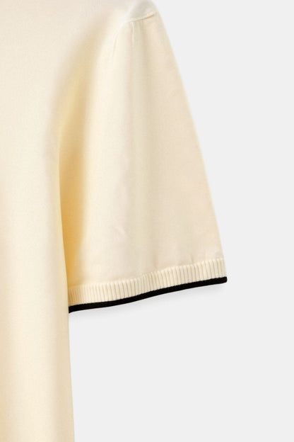 Herren Poloshirt Kontrastdetails Elegant Modern