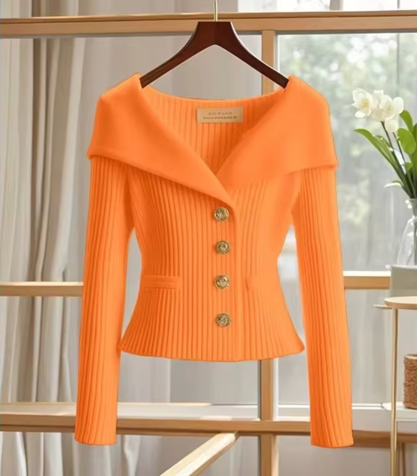 Damen Kurzstrickjacke Cardigan für Übergangsjahre