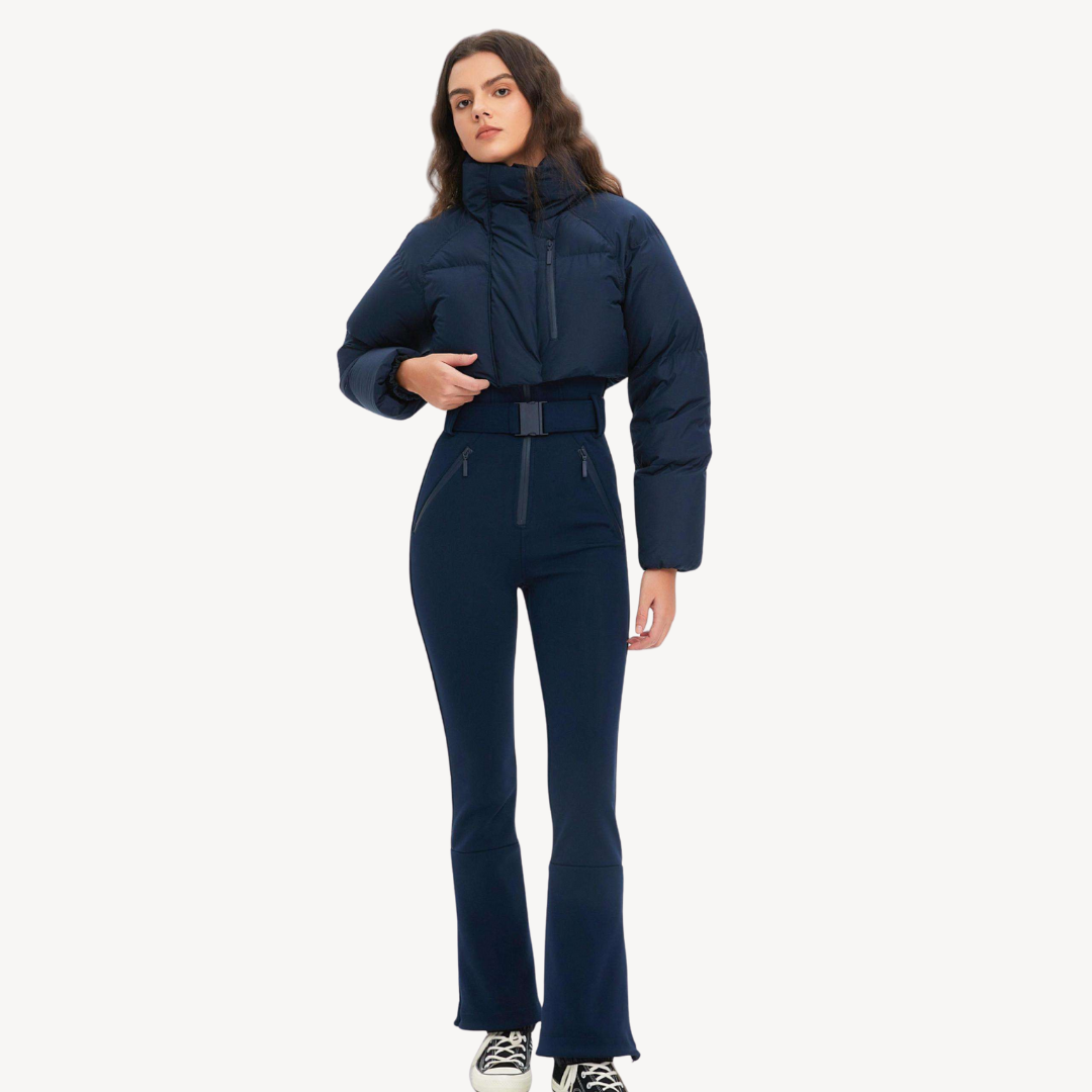 Norvielle Damen Daunenjacke Gürtelhose