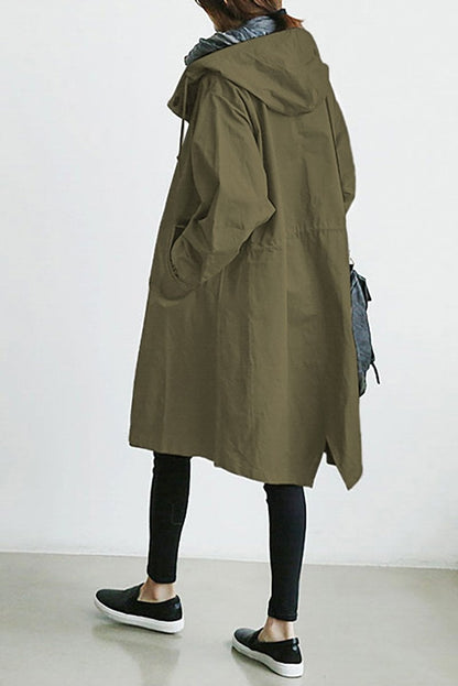 Damen Langjacke mit Kapuze