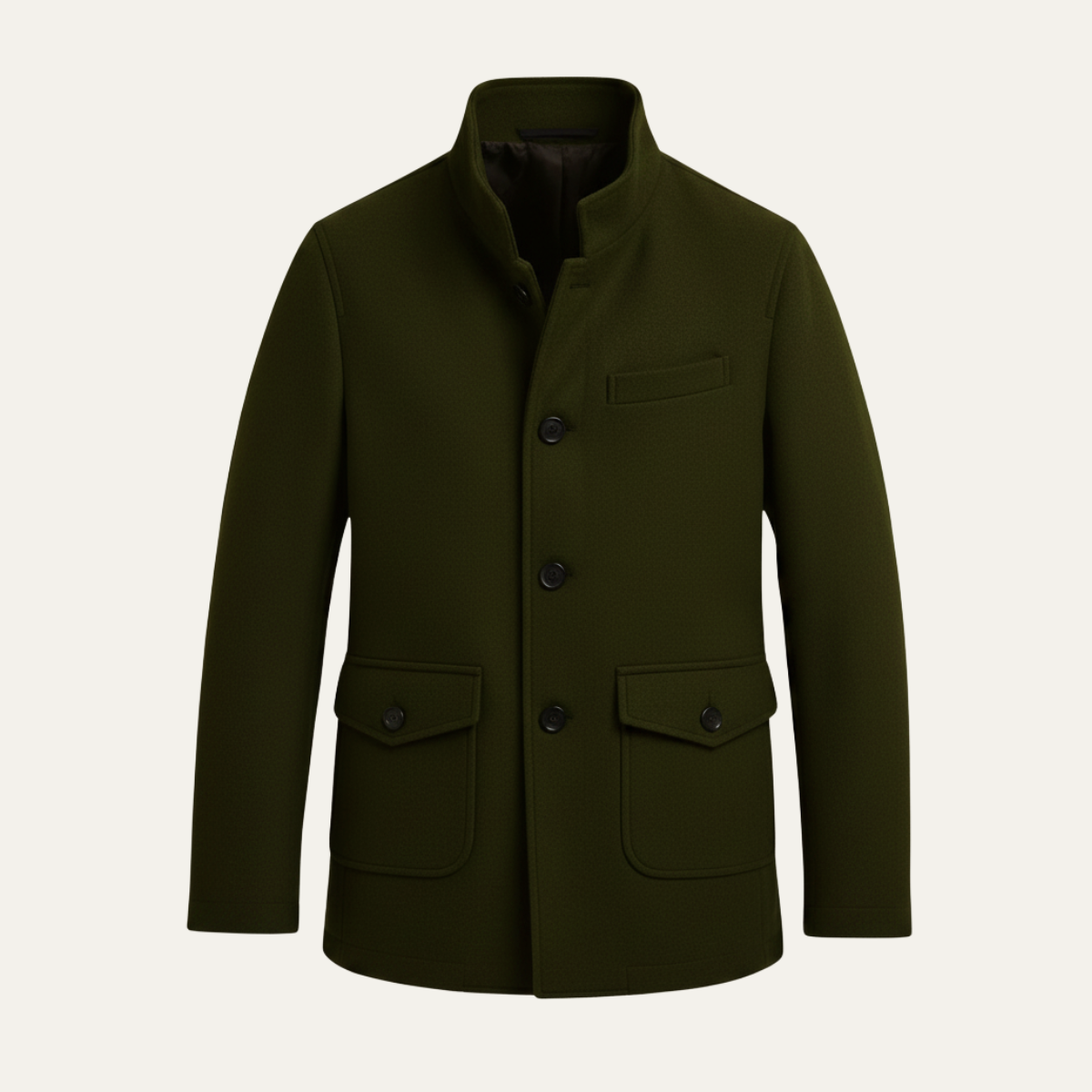 Herren Wollmantel Eleganter Winterovercoat