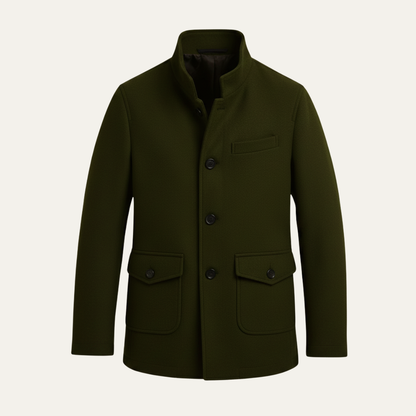 Herren Wollmantel Eleganter Winterovercoat