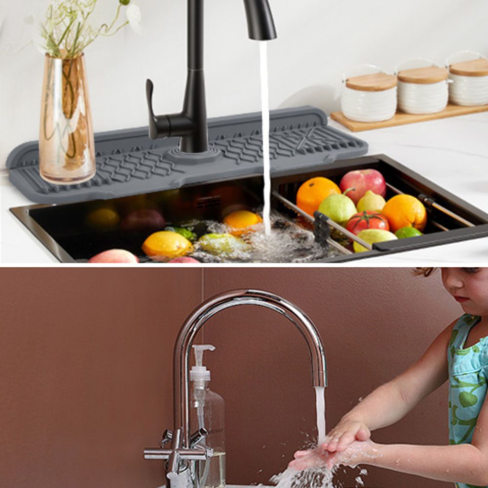 Gummi Spülmatte Aqua Slope für Wasserhahn
