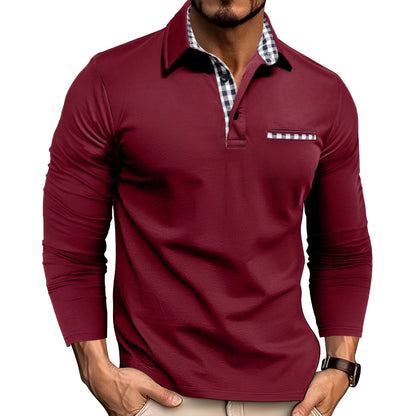 Rupert Herren Langarm-Poloshirt Lässig