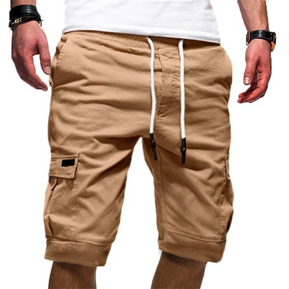 Herren Cargo Shorts Komfortbaumwolle Beige