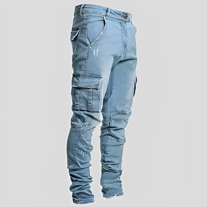 Herren Denim-Jeans Mehrertaschen