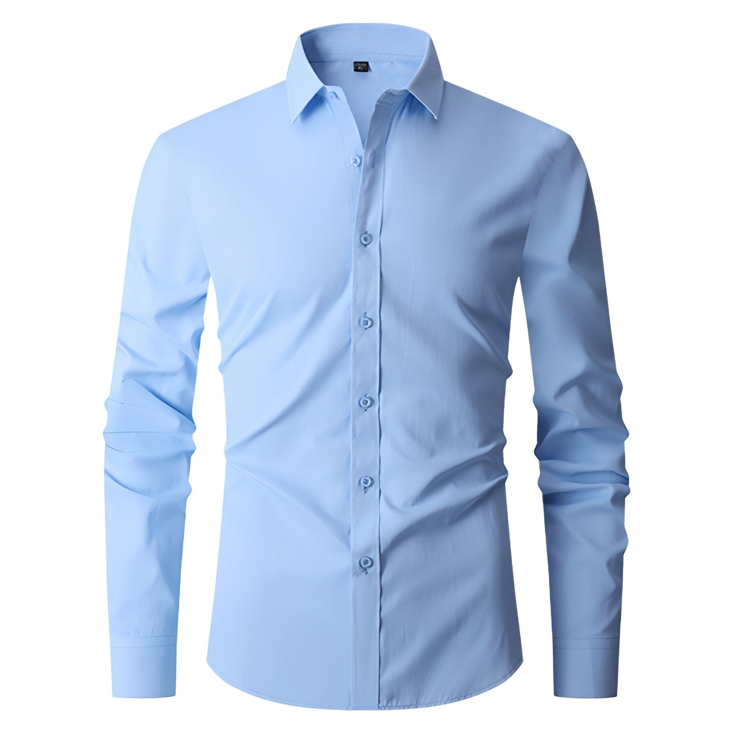 Herren Elegantes Hemd aus Baumwolle Weiß - Norvielle