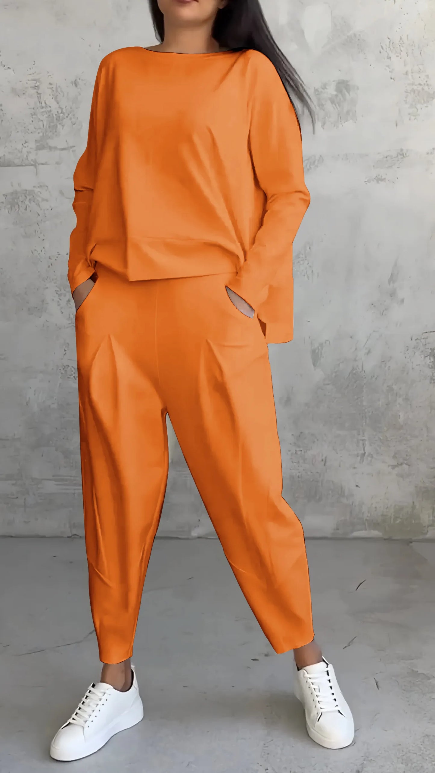 Damen Zweiteiliges Set Relaxed Fit Modell